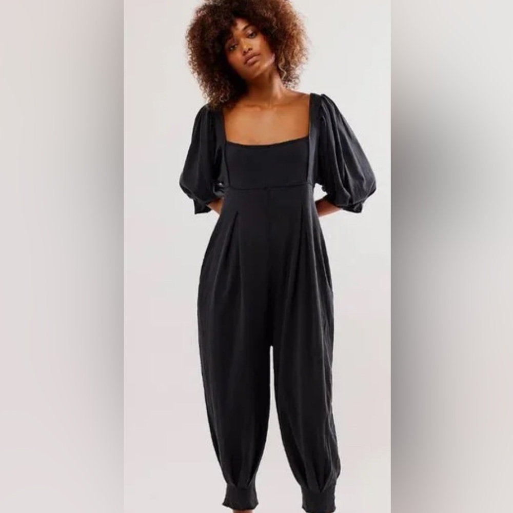 Free people navy dark blue Jumpsuit